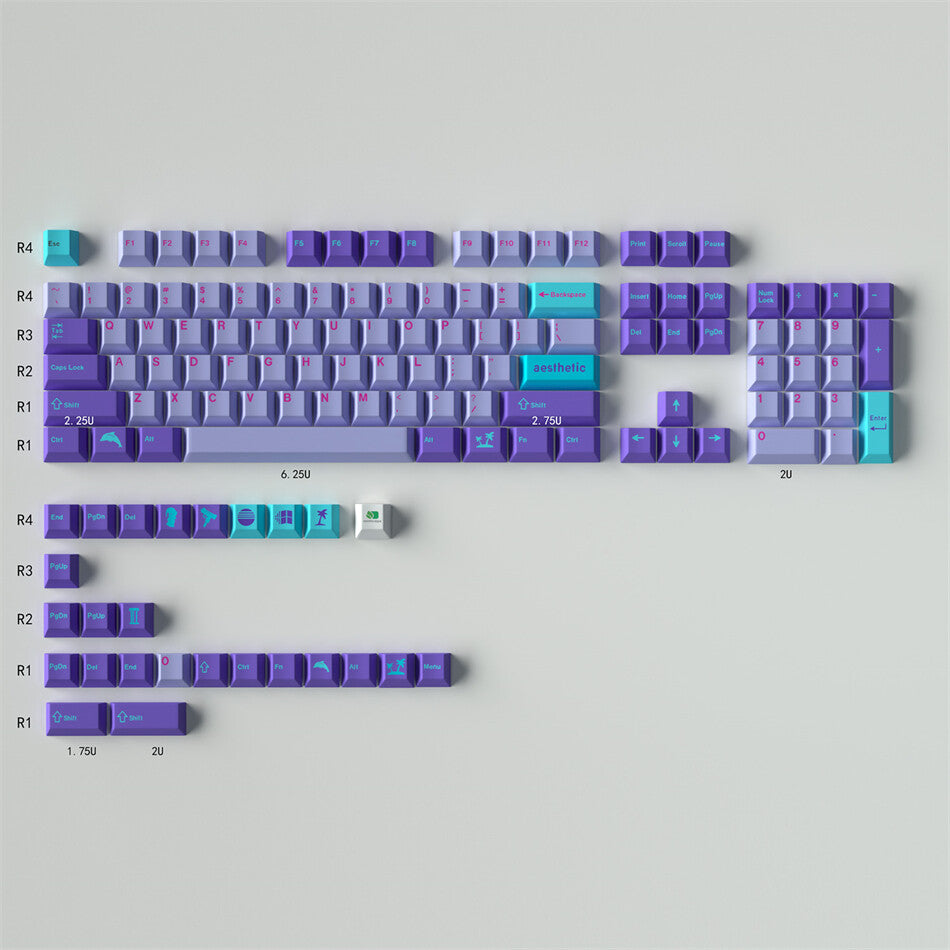 Vaporwave GMK KEYCAPS