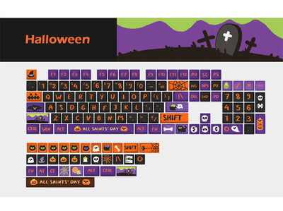 Halloween XDA Pbt Keycaps