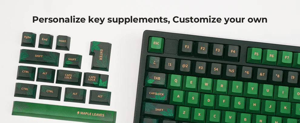 Maple Leaves Cherry PBT Keycaps