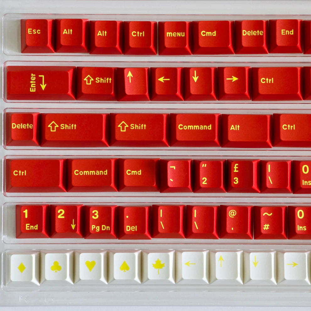Classic Red Quality Cherry Doubleshot PBT Keycaps