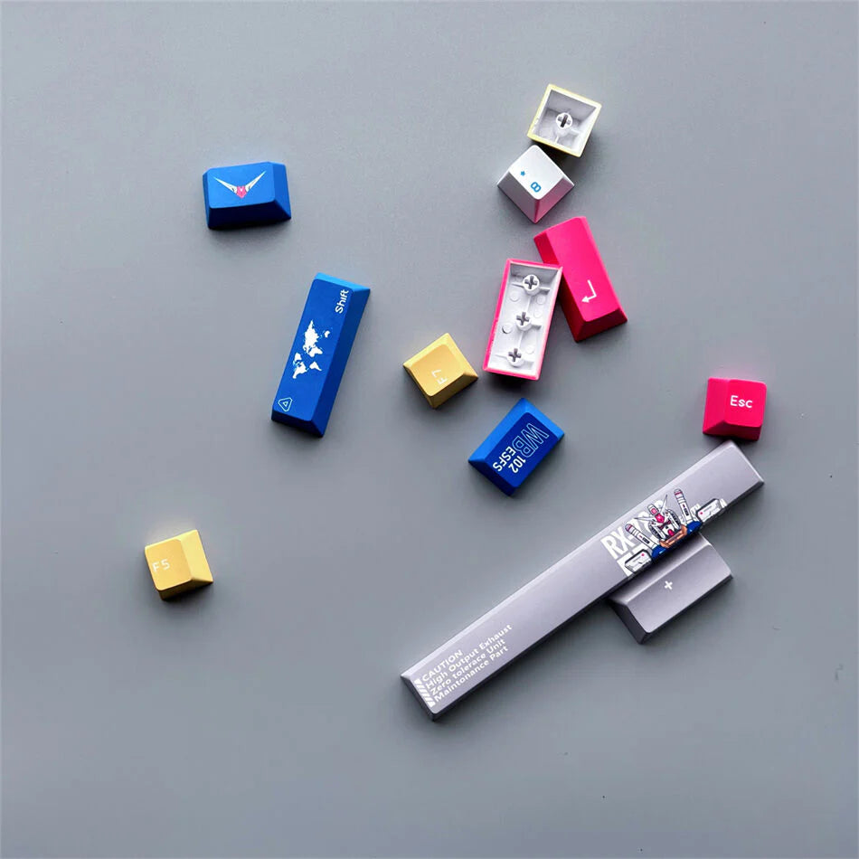 Gundam Robot Cherry PBT Keycaps