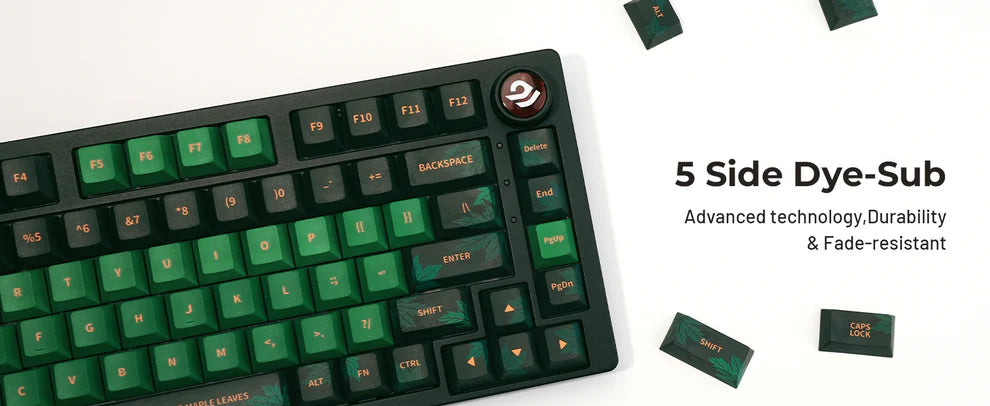 Maple Leaves Cherry PBT Keycaps