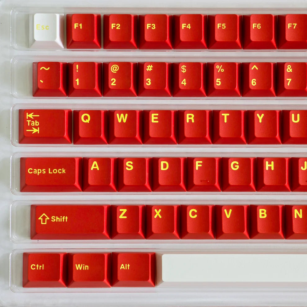 Classic Red Quality Cherry Doubleshot PBT Keycaps