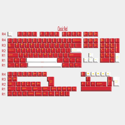 Classic Red Quality Cherry Doubleshot PBT Keycaps