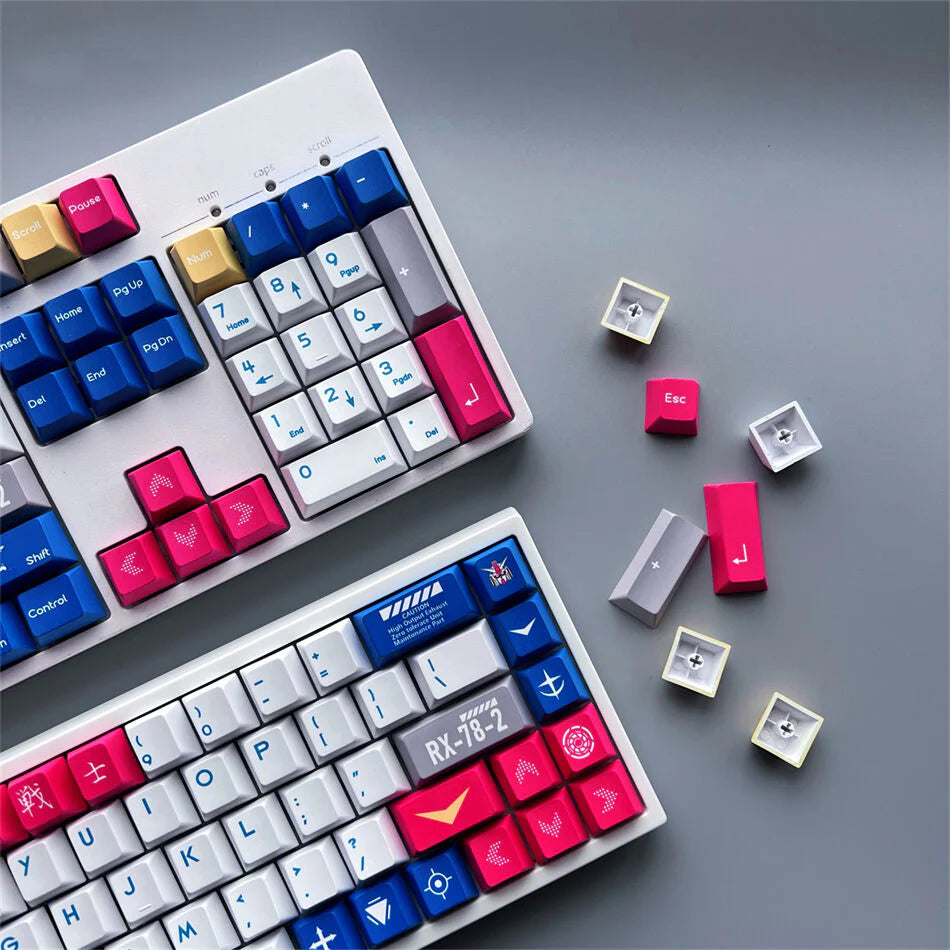 Gundam Robot Cherry PBT Keycaps