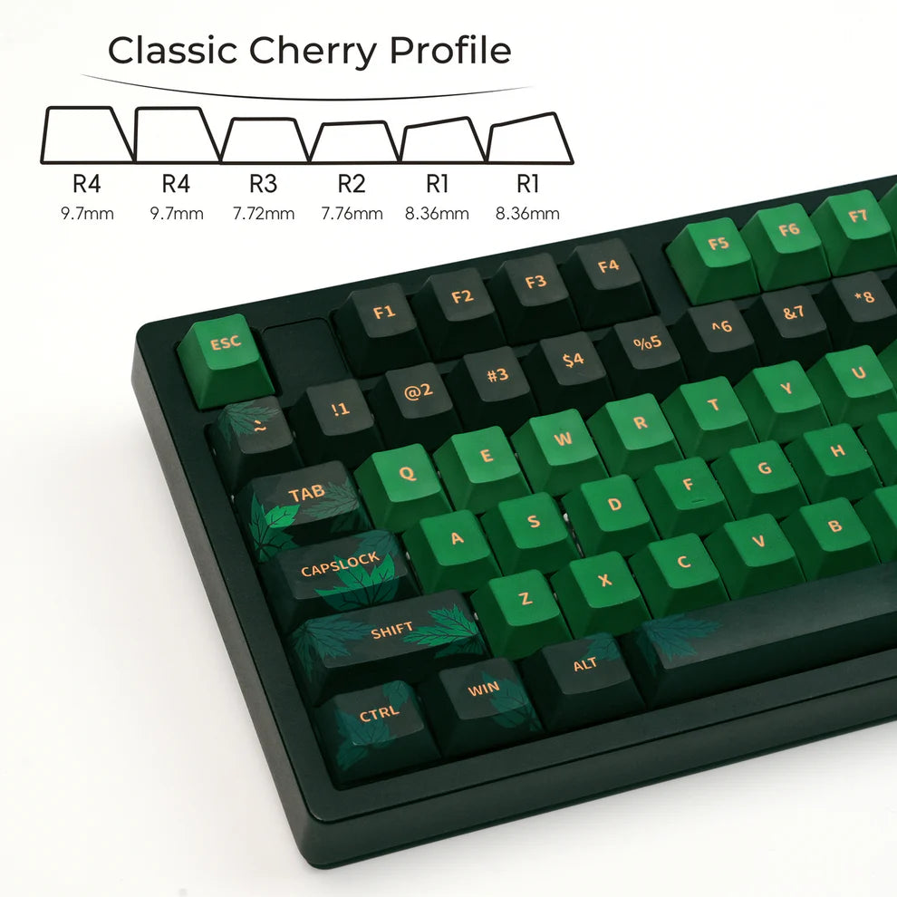 Maple Leaves Cherry PBT Keycaps