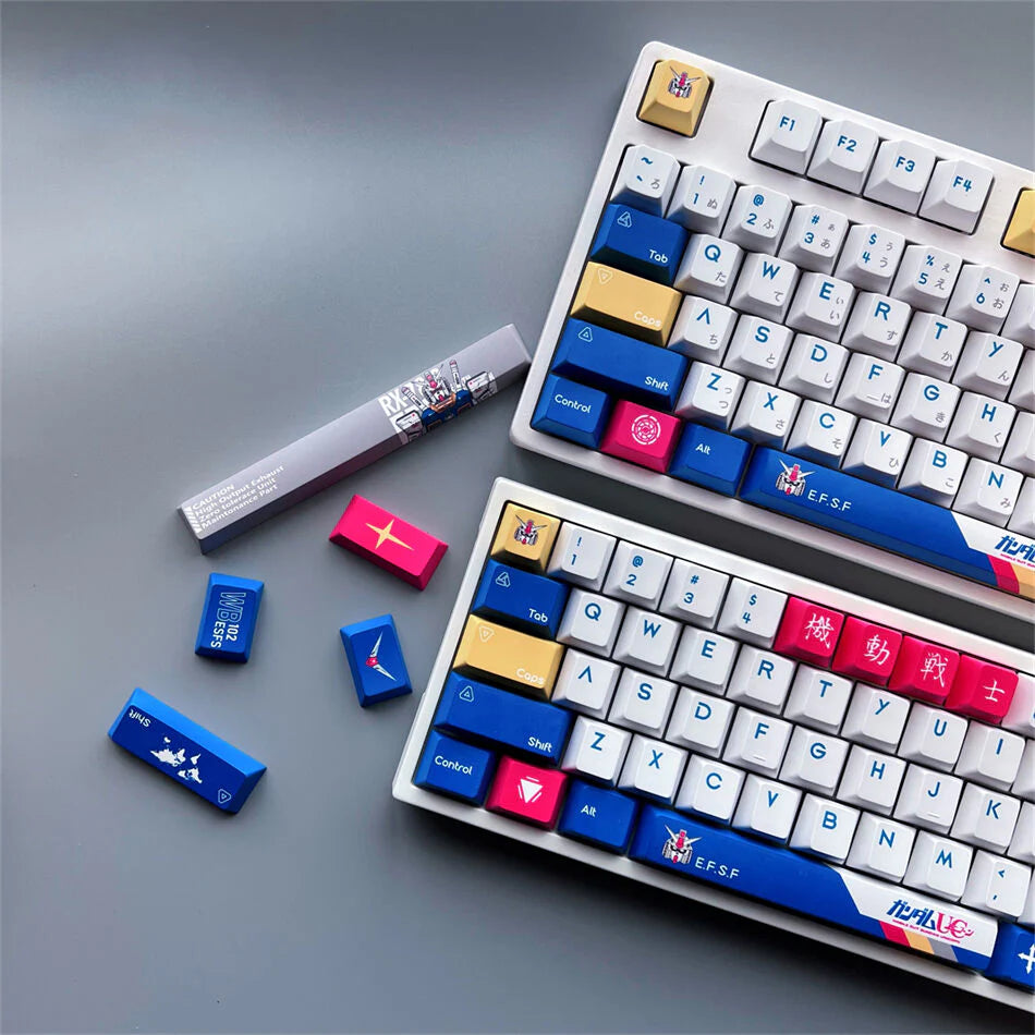 Gundam Robot Cherry PBT Keycaps
